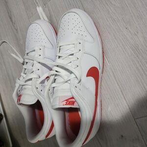 Nike White and Red Sneakers